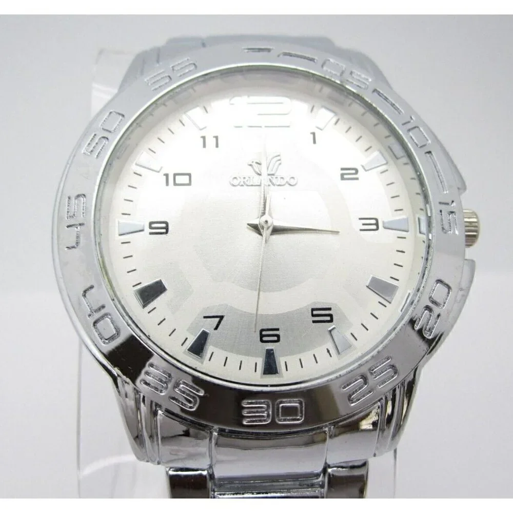 Men's Orlando Quartz Analog 42mm Dial Causal Round Watch (E270)